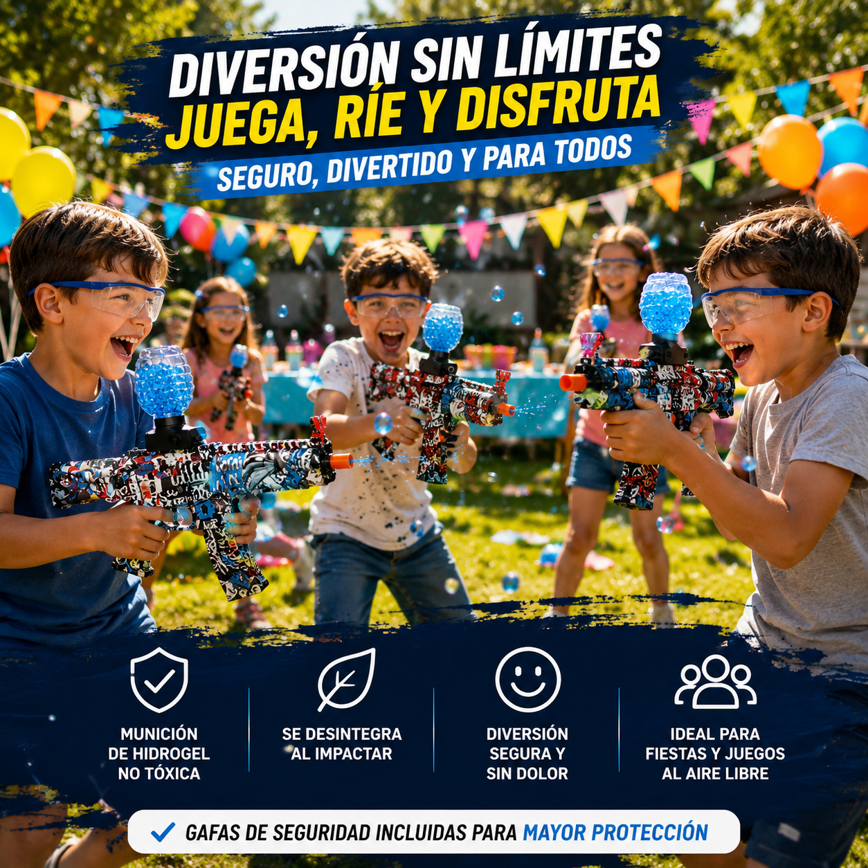 pistola hidrogel' Disparo automático de alta velocidad'